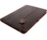 genuine real Leather Bag for iPad air case cover handbag apple stand magnet 3g