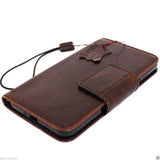 genuine leather Case for Samsung Galaxy mega 2 book wallet handmade luxuryID daviscase
