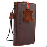 genuine vintage  oiled leather case for iphone 5 s cover book wallet credit card 5s magnet daviscase