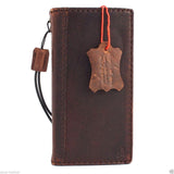 Véritable étui en cuir huilé vintage pour iphone 5 s couverture livre portefeuille carte de crédit 5 s aimant daviscase