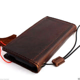 genuine vintage  oiled leather case for iphone 5 s cover book wallet credit card 5s magnet daviscase