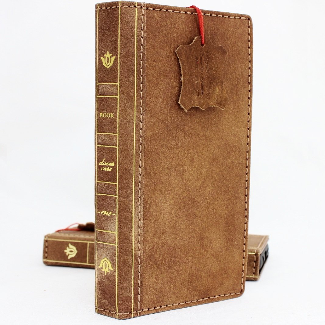 Genuine vintage leather Samsung Galaxy S9 Plus wallet case with Bible design, card slots, strap, and wireless charging compatibility.