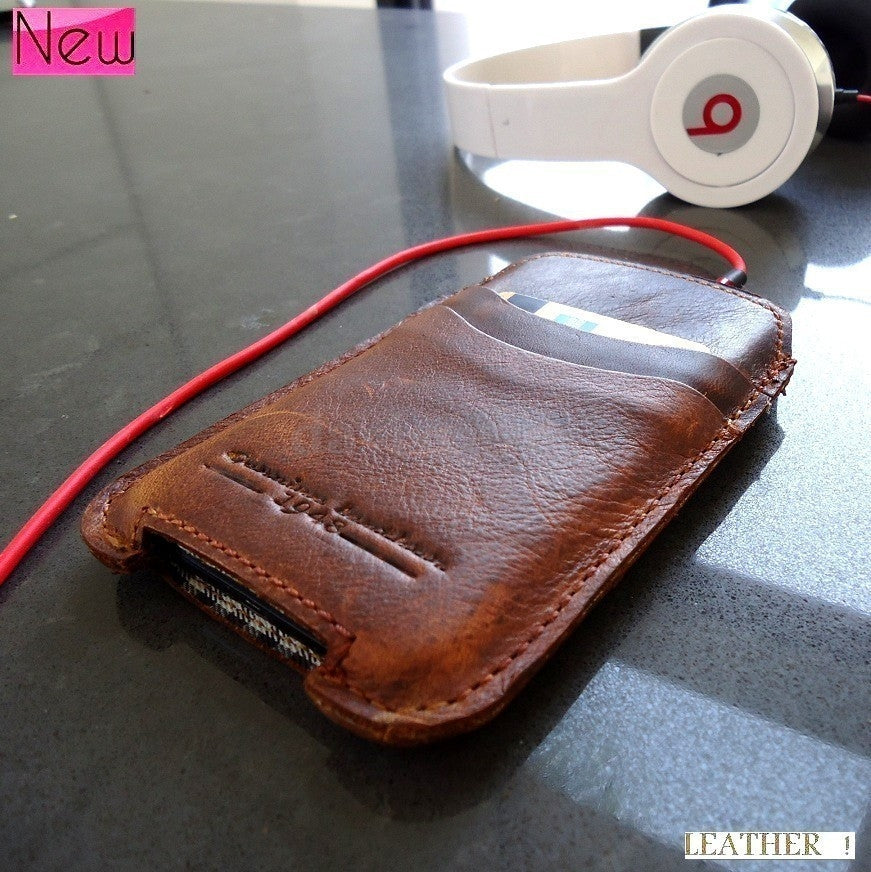Handmade genuine leather phone case for Samsung Galaxy Ace 2 I8160, designed for a perfect fit and stylish protection.