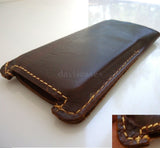  genuine soft leather handmade case fit iphone 5 cover slim purse RETRO style