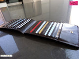 Men woman Money genuine leather Credit Card id Holder Wallet 18 17 slots handmade bag credit card big brown 