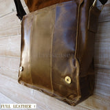 Genuine real Leather Bag Messenger iPad handbag man retro 2 3 10 ebook  9 10 11
