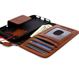 Echtes geöltes Lederetui für Google Pixel Book Wallet Handgemacht Retro magnetisch Luxus IL schlank