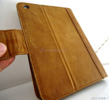 genuine full Leather Bag for iPad 4 3 2 case cover handbag apple stand magnet brown