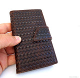 genuine vintage leather Case fit Samsung Galaxy S4 SIII book wallet handmade 70s