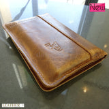 genuine naturall leather case FIT for galaxy s2 2 sbook wallet cover pouch handmade !
