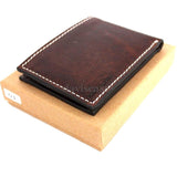 Men Genuine italian Leather wallet Billfold case credit cards slots maximum slim id  Slots  handcraft luxury davis case