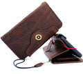 Handmade genuine oiled leather iPhone XS Max case with wallet design, soft holder, book-style cover, crafted by vendor-unknown.