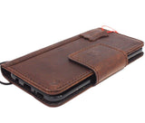 Echte Vintage-Lederhülle für Samsung Galaxy S9 Plus, Buch-Jafo-Brieftasche, Magnetverschluss, Abdeckung, Kartenfächer, Riemen, Daviscase