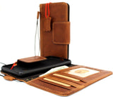 Echte Naturledertasche für Google Pixel 3 XL Book Wallet Handgefertigter Halter Retro Luxus magnetisch Davis Jafo xl3
