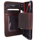 Echtes echtes Leder iPhone 7 magnetische Hülle Abdeckung Brieftasche Kredit Inhaber Buch Luxus Rfid Pay