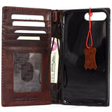 Genuine Soft Leather case for iPhone 8 Plus Cover Wallet Credit Holder Book Luxury Slim Davis