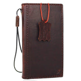 Genuine Soft Leather case for iPhone 8 Plus Cover Wallet Credit Holder Book Luxury Slim Davis