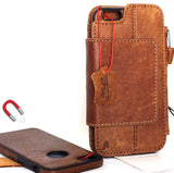echtes Vollleder, abnehmbare Hülle für iPhone 6S Plus Cover 6+ S, abnehmbare Buch-Brieftasche, Kreditkarte, abnehmbarer Ausweis, magnetisch, Art Business Slim Daviscase