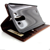 genuine vintage leather hard Case for LG G3 slim book luxury pro wallet handmade premium 