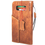 Genuine vintage leather case for samsung galaxy note 8 book wallet tan high qulity magnetic closure cards slots slim jafo 48 design