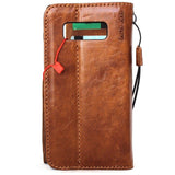 Genuine vintage leather case for samsung galaxy note 8 book wallet tan high qulity magnetic closure cards slots slim jafo 48 design