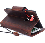 Echte echte Lederhülle für Google Pixel 2 XL, Buch-Brieftasche, handgefertigt, Retro-Luxushalter, magnetisch, IL Davis