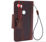 Genuine Real Leather Case for Google Pixel 2 XL Book Wallet Handmade Retro Luxury holder magnetic IL Davis