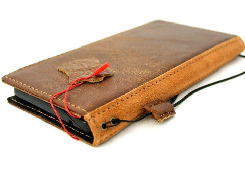 Genuine Leather Case for Google Pixel 6 Pro Book Wallet Holder Retro Luxury IL Davis 1948 5G Wireless Charging aRT Suede