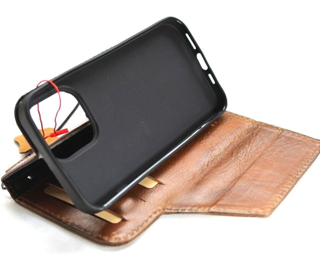 DavisCase genuine leather Google Pixel 7 Pro wallet case with eagle stamping, 3D design, wireless charging, for Pixel 6 to 9 Pro XL models