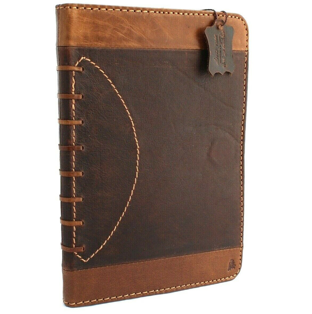 Genuine leather iPad Mini 5 case by DAVISCASE with card slots, handmade vintage design, soft rubber interior for Apple iPad mini 5 (2019).