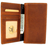 Véritable étui en cuir véritable pour Google Pixel 3 Book Wallet fait à la main en caoutchouc Tan vintage Luxury IL Davis 1948 de