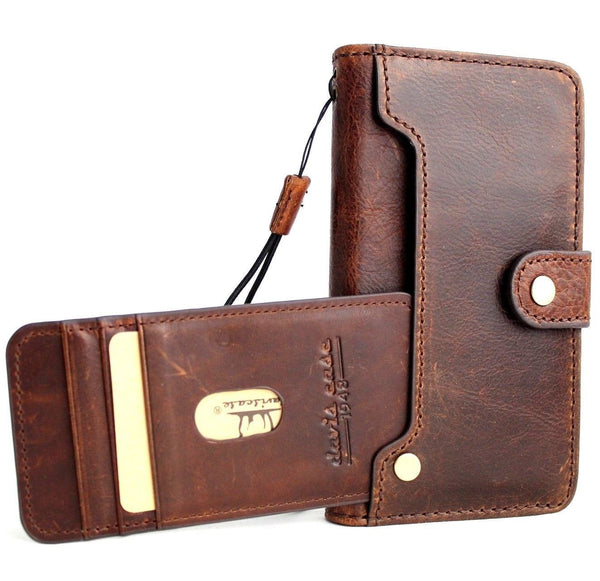Genuine leather for apple  iPhone xs max case cover wallet credit holder book wireless charging prime holder slim Jafo
