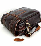 Tasche aus echtem Vollnarbenleder, Taillentasche, Vintage-Luxus-Crossbody-Canva-Gürtel, Braun Davis