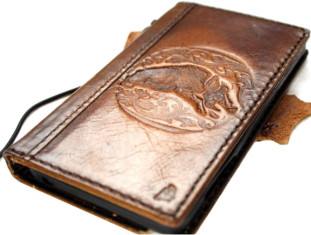 Genuine leather phone case for Samsung Galaxy S22 S21 S20 S23 S24 Ultra, A13 A71 A51 A12 A31, vintage style wallet cover by DAVISCASE