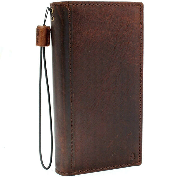 Genuine Real Leather case for Samsung Galaxy Note 10 Plus book slim holder slots rubber stand window wireless charger