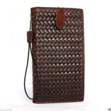 genuine vintage leather case for Galaxy NOTE 4 book pro wallet cover slim cards slots brown thin daviscase