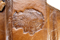 Genuine Leather Case for Google Pixel 6 6a 7 7a 8 9 pro XL 8a Book Wallet 5G Wireless Charging Eagle Stamping 3D