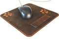 Genuine leather iPad case with vintage handmade dog paw and cat design, crafted by DAVISCASE for a soft, retro style.