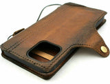 Genuine Leather Wallet case for Apple iPhone 11 Cover Credit Cards Holder Book Wireless Charging Vintage Design Slim Style Davis 1948