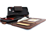 Genuine Real Dark Leather Case for Google Pixel 3 XL Book Wallet Handmade holder Retro Luxury magnetic Jafo 1948