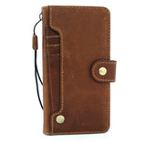 Genuine Tan Leather Case for Samsung Galaxy S21 book wallet handmade rubber Cards holder cover Wireless Charging Business DavisCase