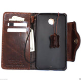 genuine Leather case hard Cover for Motorola Nexus 6 Pouch Wallet Phone skin TIC clip daviscase
