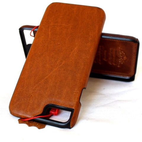 genuine vintage leather Case for iphone 7 plus book slim holder cover Luxury Jp