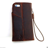 genuine italy leather case for iphone 5 5c 5s SE cover book wallet credit card magnet luxurey