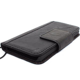 Genuine Real Leather Case for Google Pixel 2 Book Wallet Handmade magnetic Retro Luxury IL slim Black Davis
