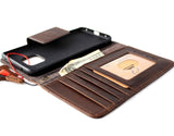 Genuine Real Leather Case for Huawei Mate 20 Pro Book Wallet flip Handmade magnetic closure wireless charging rubber