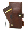 Handmade Genuine Leather Galaxy S24/S25/S26 Edge Ultra Plus Wallet Book Cover by DAVISCASE with card slots and protective design.