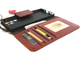 Genuine Red Leather Case For Samsung Galaxy Note 20 Ultra 5G Book Wallet Magnetic Closure Cover Card slots Soft Holder Slim Jafo