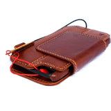 Echtes ECHTES Leder für iPhone 6 6s. Abnehmbare magnetische Hülle, Brieftasche, Kreditbuch, herausnehmbar