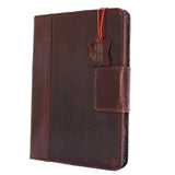 Genuine natural Leather Bag for apple iPad Mini 2 3 case cover handbag luxury magnet cards slots brown slim daviscase
